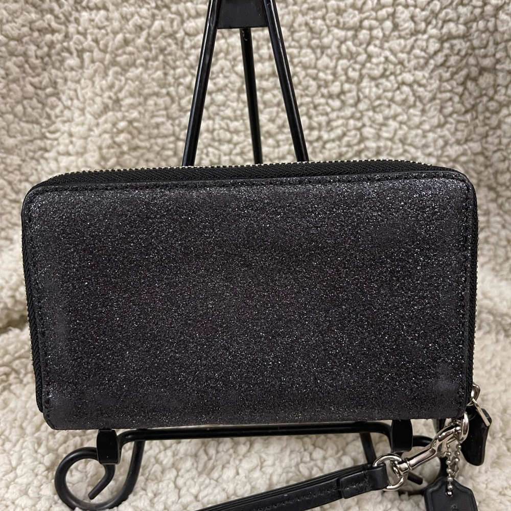 Coach Black Glitter Wallet - Picture 3 of 8